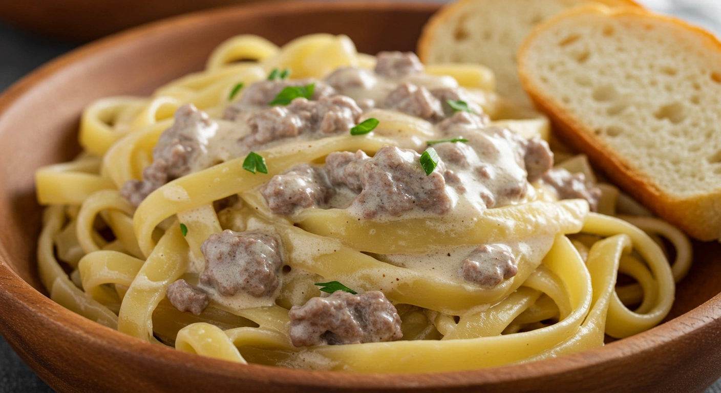 Creamy Beef Pasta - tertiary view